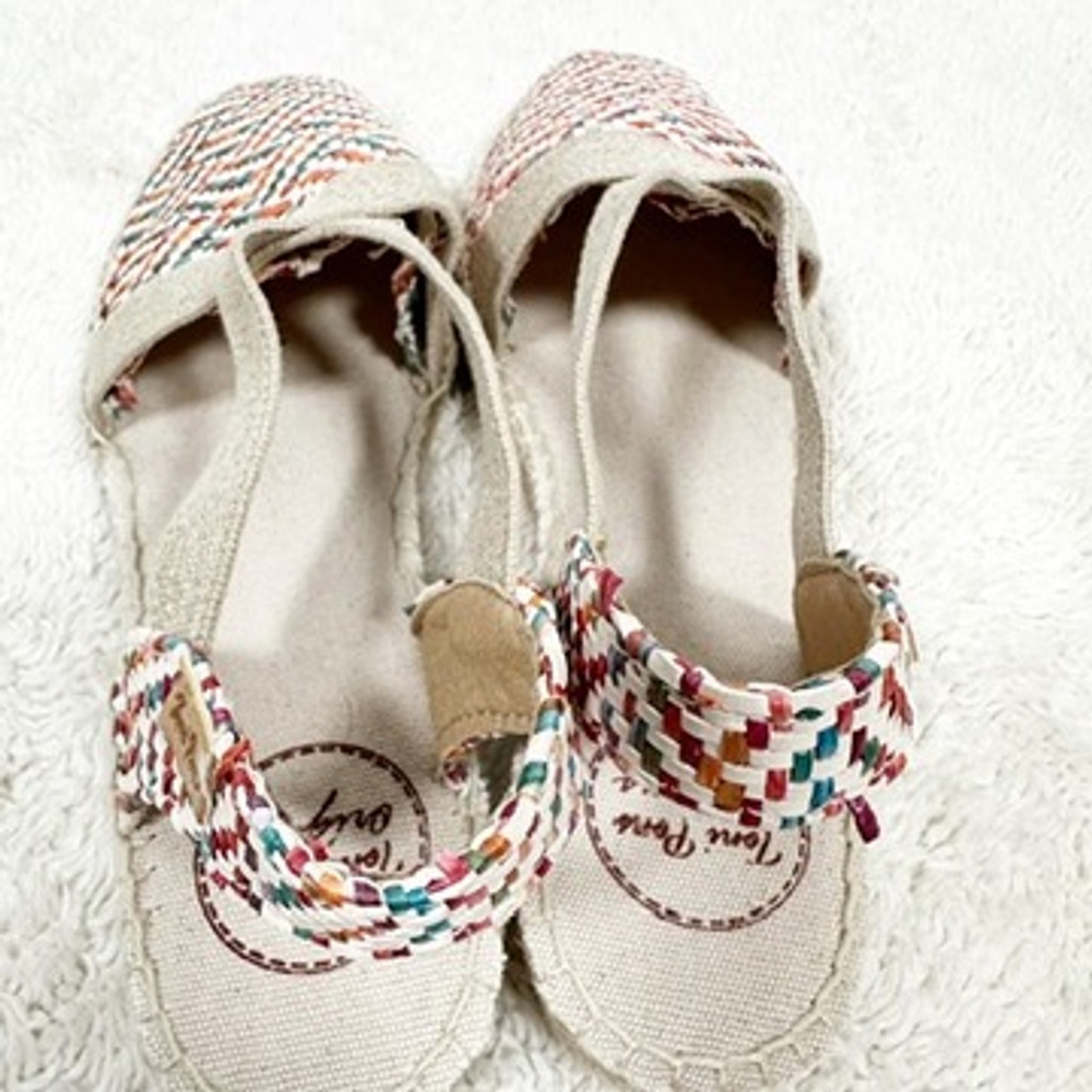 Toni Pons VERA-MS Women's Size 40 9.5 Flat Espadrilles Colorful Raffia Resort - Picture 9 of 10